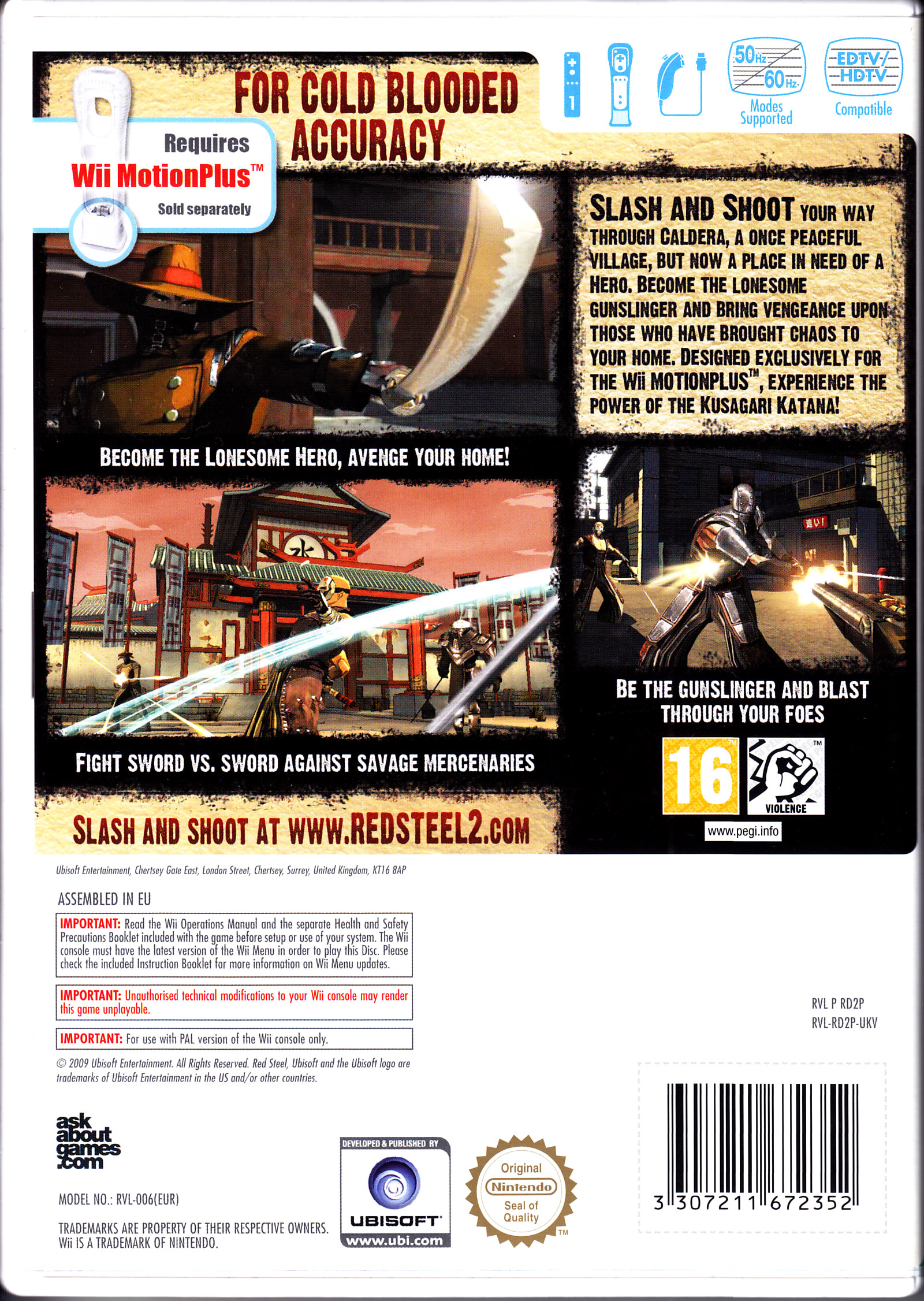 Red Steel 2 - Nintendo Wii (Ubisoft - 1) video game collectible [Barcode 3307211672352] - Main Image 2