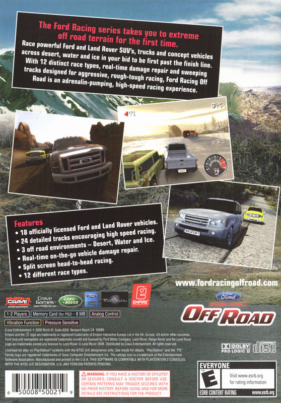 Ford Off Road Racing - Sony PlayStation 2 (PS2) (Crave Entertainment - 2) video game collectible [Barcode 650008500219] - Main Image 2