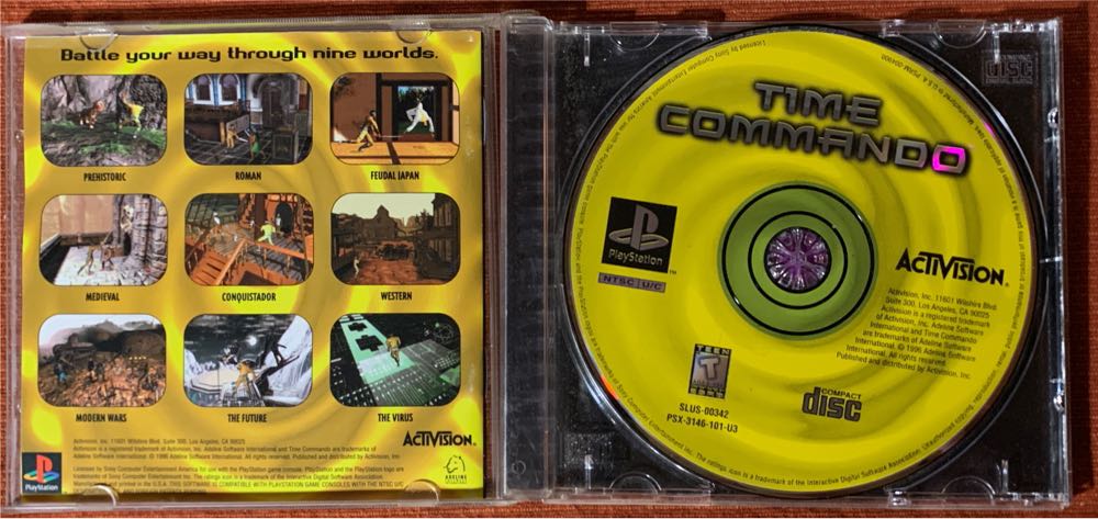 Time Commando - Sony PlayStation (Activision - 1) video game collectible [Barcode 047875551466] - Main Image 3