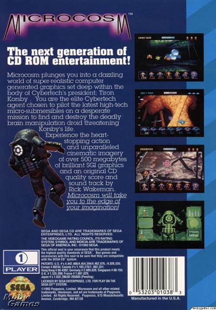 Microcosm - Sega CD (Boite Et Notice - 1) video game collectible [Barcode 053203010383] - Main Image 2