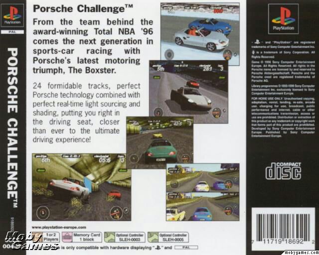 Porsche Challenge - Sony PlayStation (Sony Comptuter Entertainment) video game collectible - Main Image 2