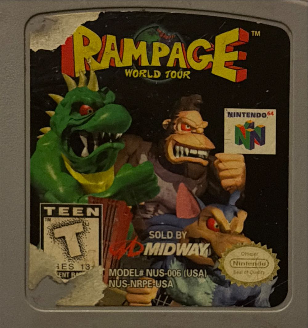 Rampage World Tour - Nintendo 64 (N64) video game collectible [Barcode 5029988002917] - Main Image 3
