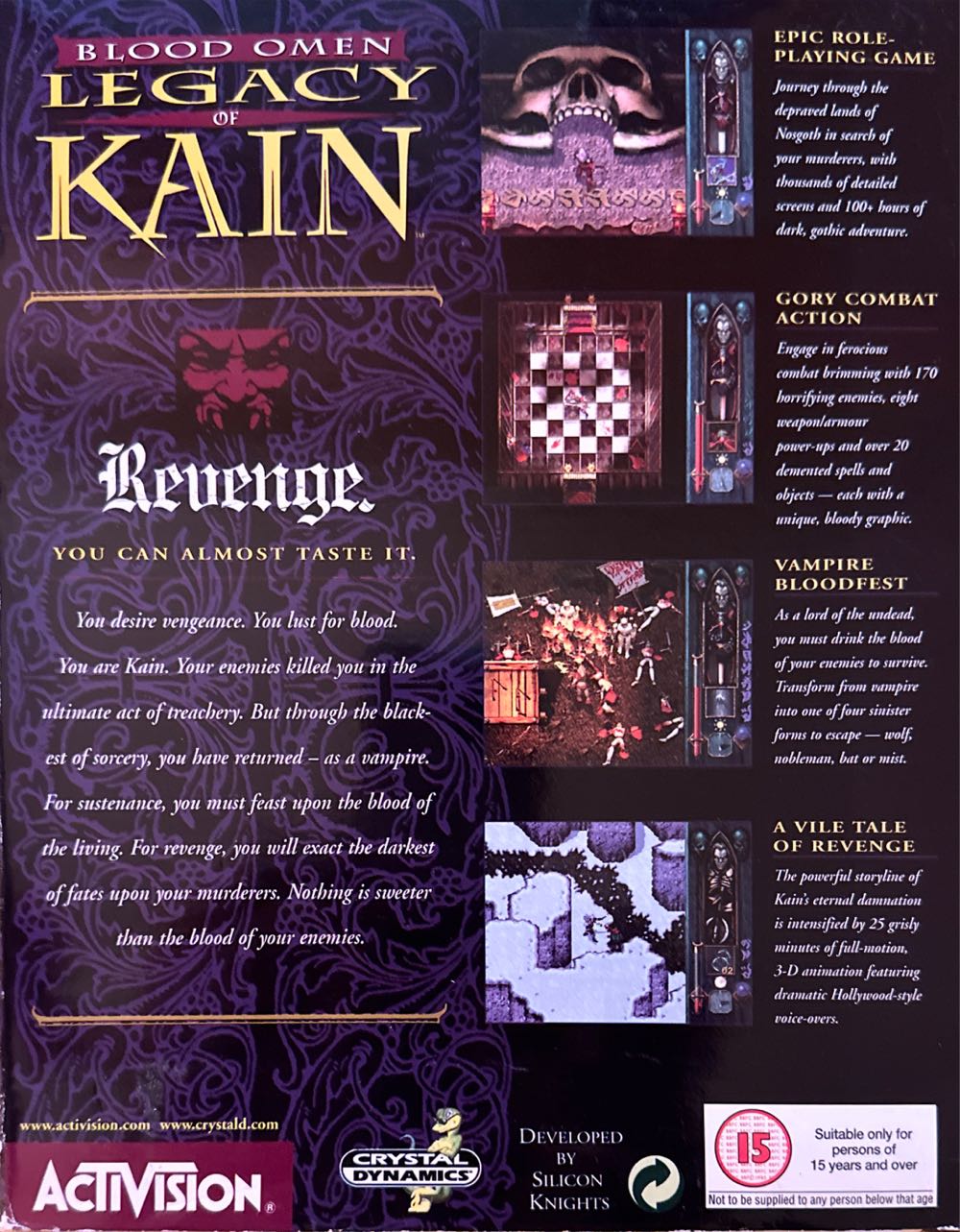 Blood Omen Legacy Of Kain - CD Projekt GOG (SteamDeck - 1) video game collectible [Barcode 5030917001116] - Main Image 2