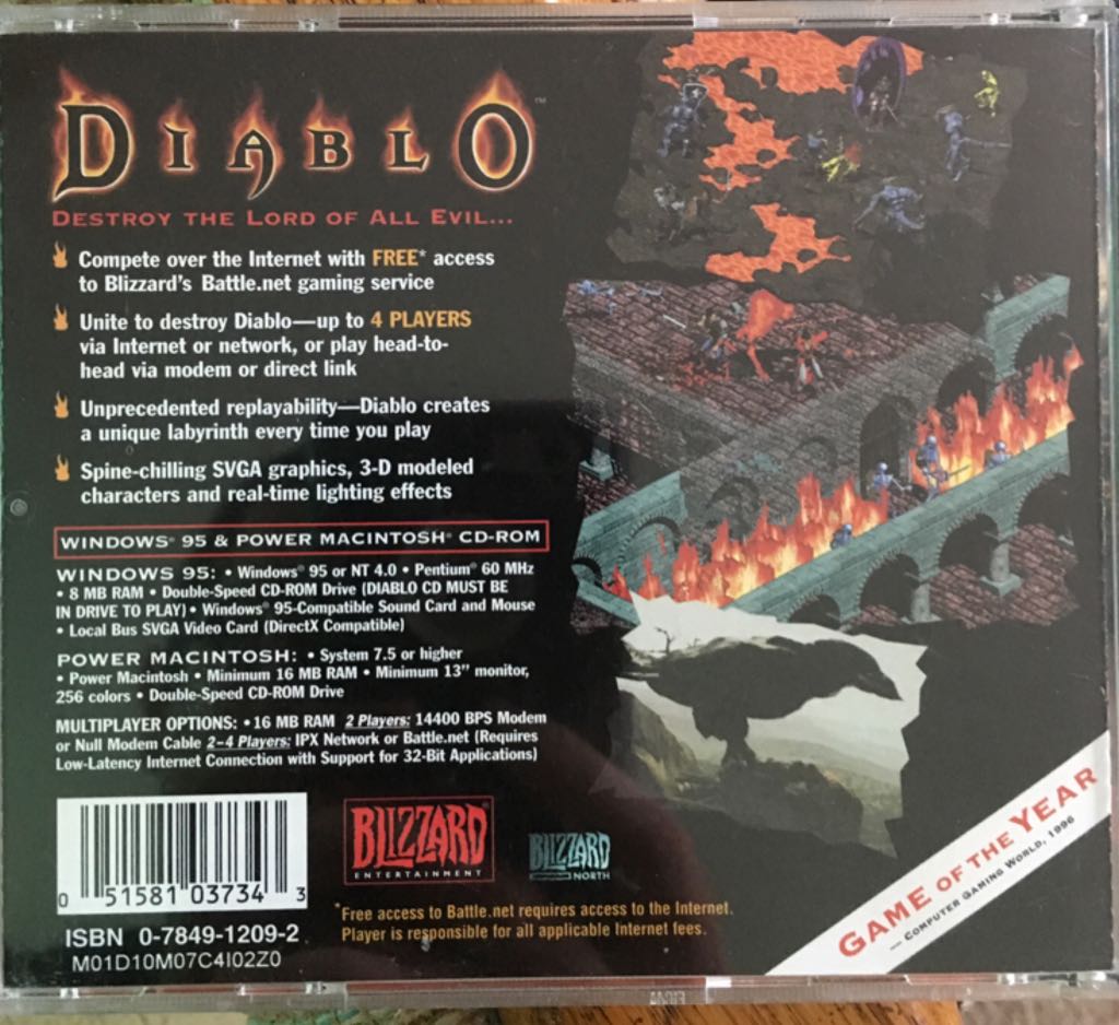 Diablo - PC (Blizzard Entertainment - 4) video game collectible [Barcode 051581037343] - Main Image 2