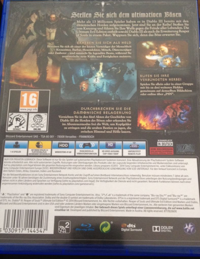 Diablo - Sony PlayStation 4 (PS4) video game collectible [Barcode 5030917144547] - Main Image 2