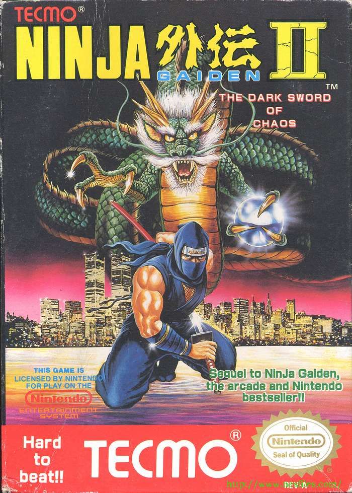 Ninja Gaiden II - Nintendo Entertainment System (NES) video game collectible - Main Image 1