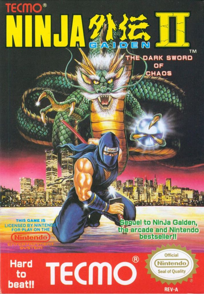 Ninja Gaiden II - Nintendo Entertainment System (NES) video game collectible - Main Image 1