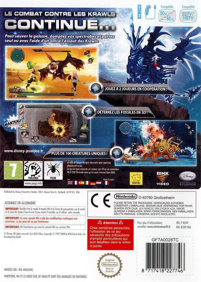 Spectrobes Origins - Nintendo Wii (Disney - 1) video game collectible [Barcode 712725005016] - Main Image 2