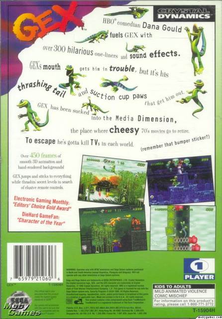 Gex - Sega Saturn video game collectible - Main Image 2