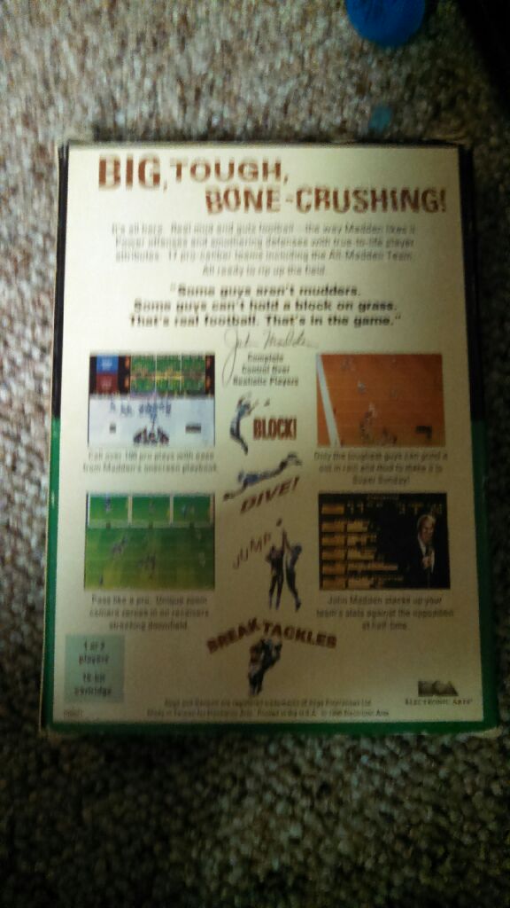 John Madden Football - Sega Genesis (Mega Drive) video game collectible - Main Image 2