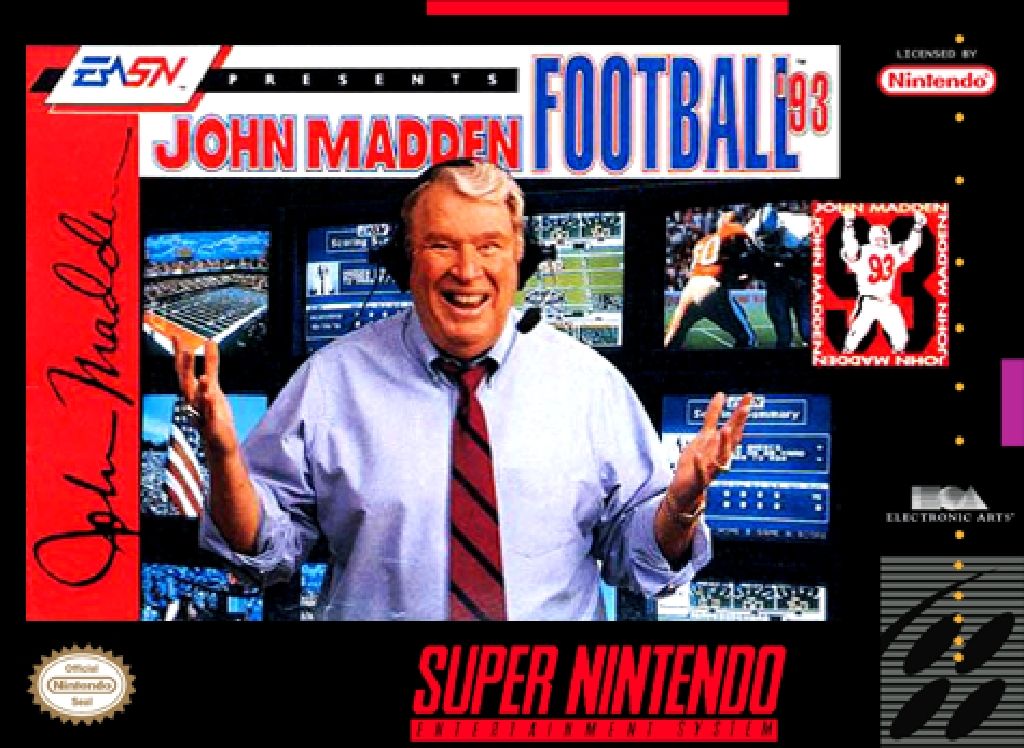 John Madden Football - Nintendo Super Nintendo Entertainment System (SNES) video game collectible - Main Image 1