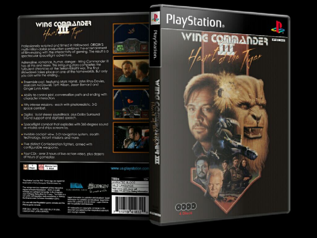 Wing Commander 3 - Sony PlayStation (Origin Systems - 1) video game collectible [Barcode 5030932880963] - Main Image 2