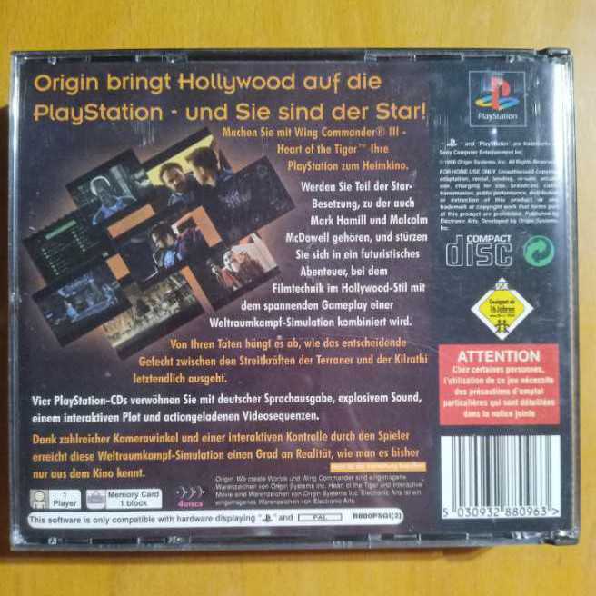 Wing Commander 3 - Sony PlayStation (Origin Systems - 1) video game collectible [Barcode 5030932880963] - Main Image 3