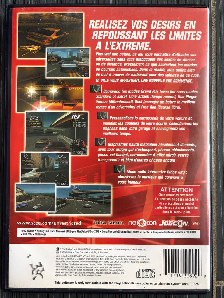Ridge Racer 5 - Sony PlayStation 2 (PS2) (Sony Computer Entertainment - 1) video game collectible [Barcode 711719228929] - Main Image 2