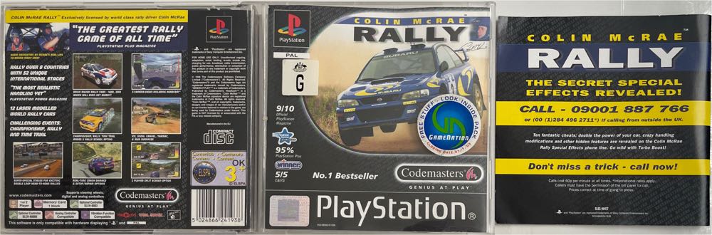 Colin McRae Rally - Sony PlayStation (Sony Computer Entertainment - 1) video game collectible [Barcode 5024866241938] - Main Image 4