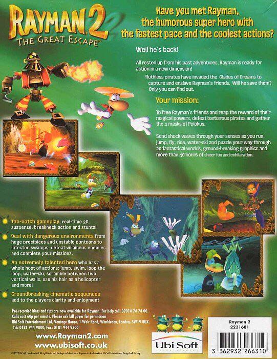 Rayman 2 - PC video game collectible [Barcode 3362932268239] - Main Image 2