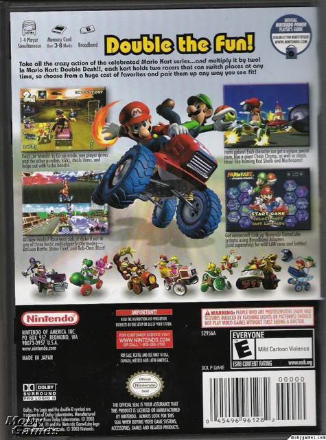 Mario Kart Double Dash - Nintendo GameCube (Nintendo - 1-4) video game collectible - Main Image 2