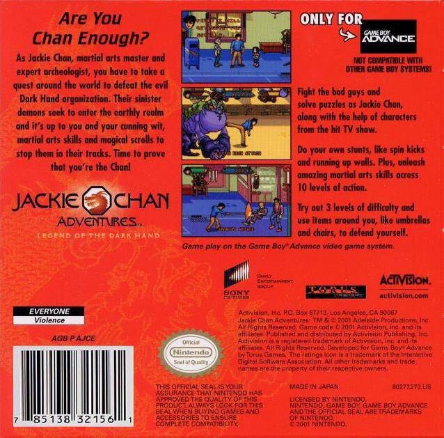Jackie Chan Adventures - Sony PlayStation 2 (PS2) (Activision) video game collectible [Barcode 711719673743] - Main Image 2