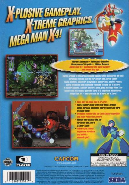 Mega Man X4 - Sony PlayStation (Capcom Co., Ltd. - 1) video game collectible [Barcode 5028587082078] - Main Image 2