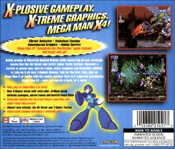 Mega Man X4 - Sony PlayStation Network (PSN) (Capcom Co., Ltd. - 1) video game collectible - Main Image 2