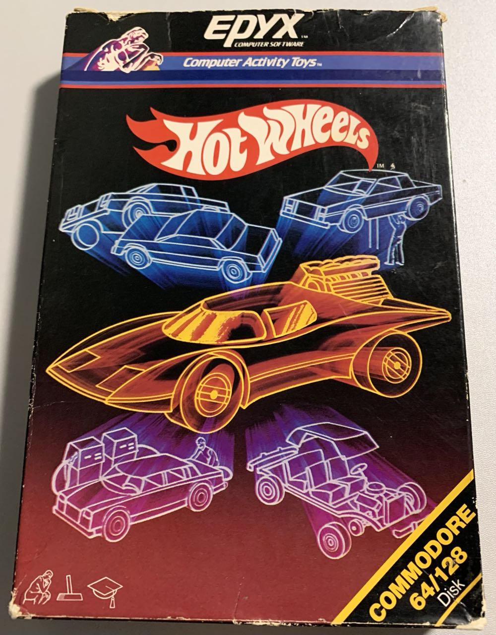 Hot Wheels - Commodore 64 (Epyx) video game collectible - Main Image 2