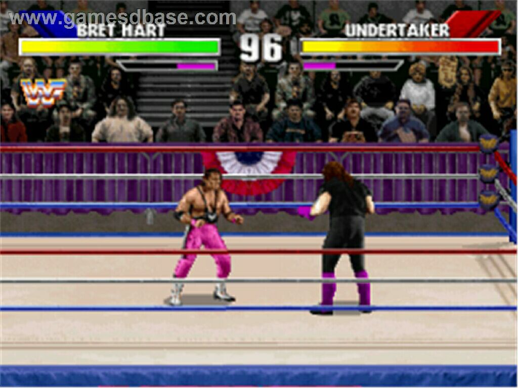 WWF Wrestlemania: The Arcade Game - Sony PlayStation (Acclaim Entertainment - 1-2) video game collectible [Barcode 3455192103911] - Main Image 2