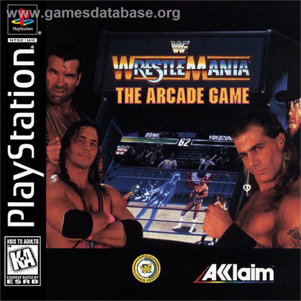 WWF Wrestlemania: The Arcade Game - Sony PlayStation (Akklaim Sports - 4) video game collectible - Main Image 2