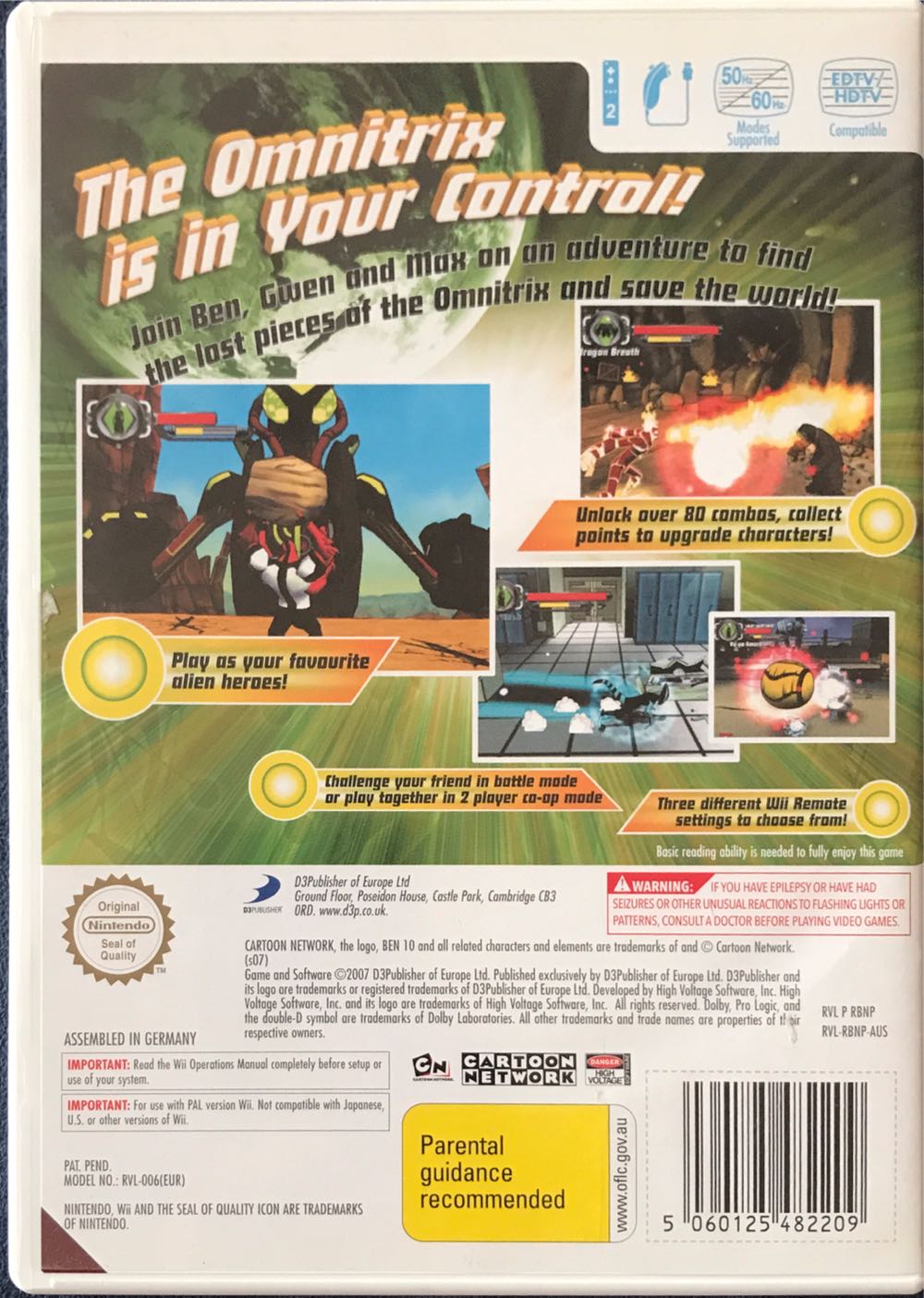 Ben 10: Protector of Earth - Nintendo Wii video game collectible [Barcode 5060125482209] - Main Image 2