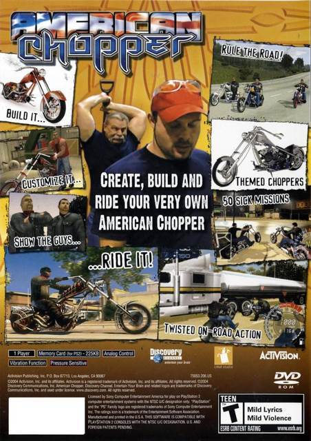 American Chopper - Sony PlayStation 2 (PS2) (Activation - 1) video game collectible [Barcode 5060034552932] - Main Image 2