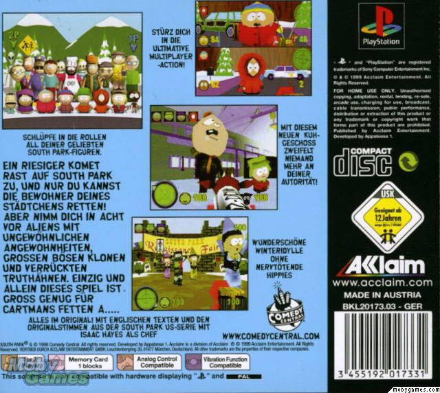 South Park - Sony PlayStation (1) video game collectible [Barcode 3455192117321] - Main Image 2