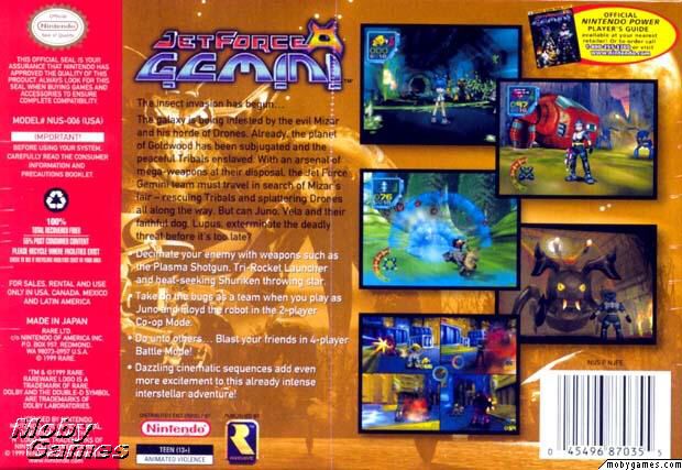 Jet Force Gemini - Nintendo 64 (N64) (1) video game collectible - Main Image 2