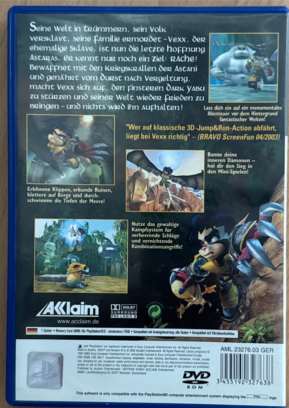Vexx - Sony PlayStation 2 (PS2) video game collectible [Barcode 3455192327638] - Main Image 2