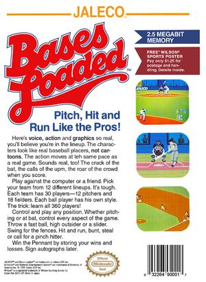 Bases Loaded - Nintendo Entertainment System (NES) (Jaleco - 1-2) video game collectible - Main Image 2