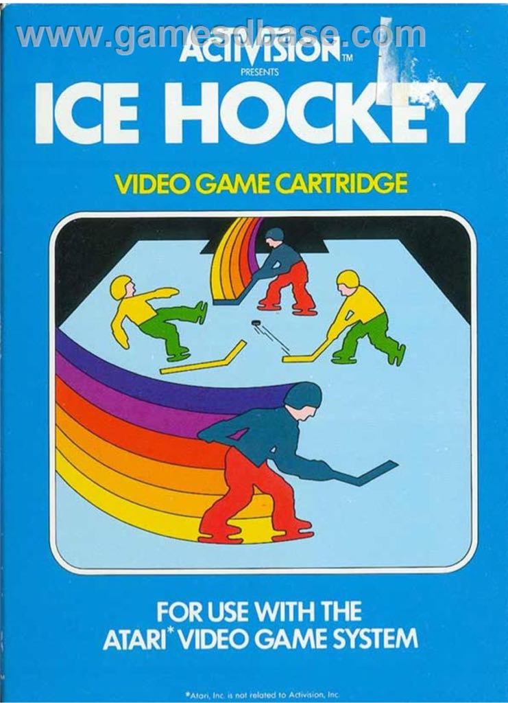 Ice Hockey - Atari 2600 video game collectible - Main Image 1