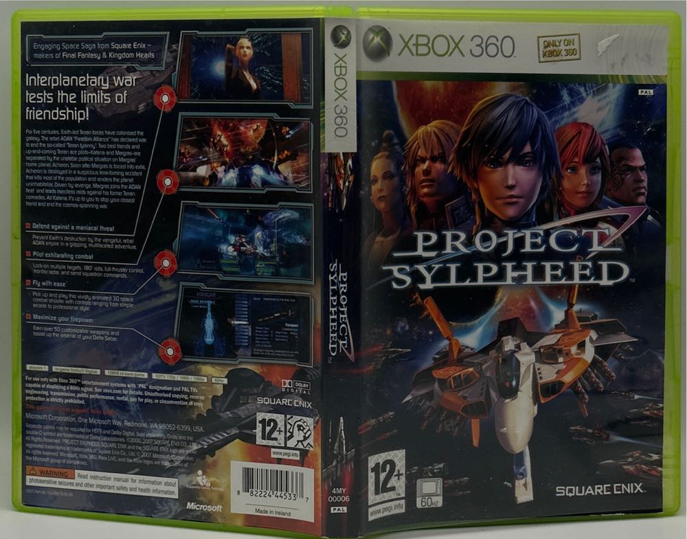 Project Sylpheed - Microsoft Xbox 360 (Square-Enix - 1) video game collectible [Barcode 882224445337] - Main Image 3
