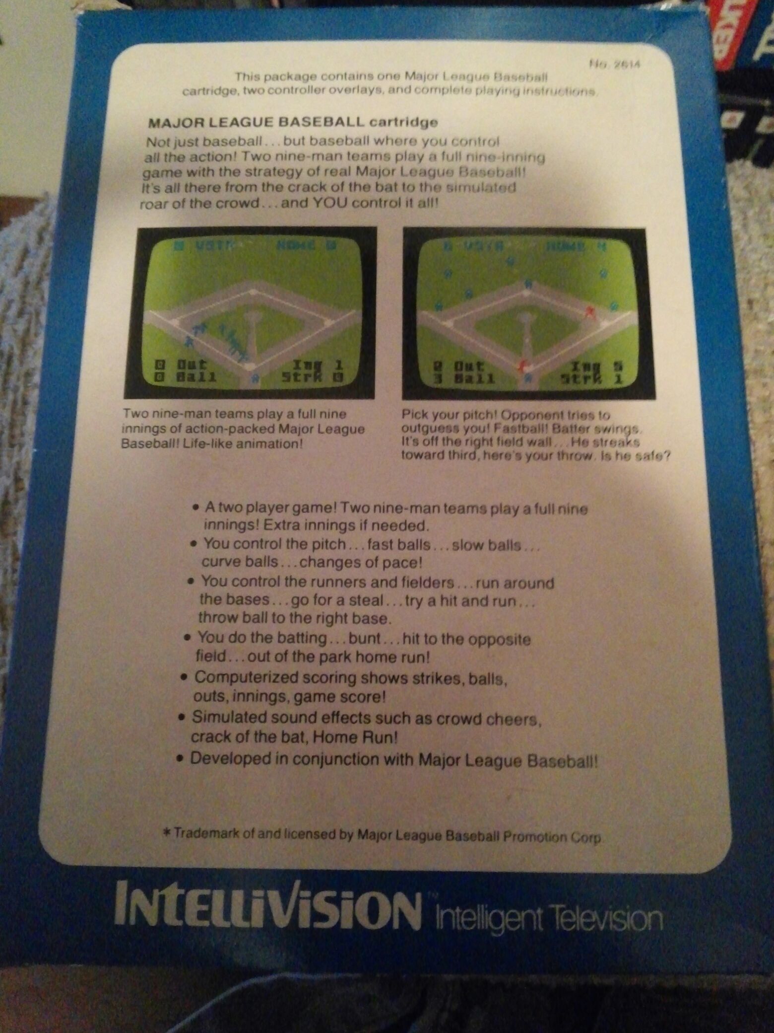 Major League Baseball  (Mattel Electronics - 2) video game collectible - Main Image 2