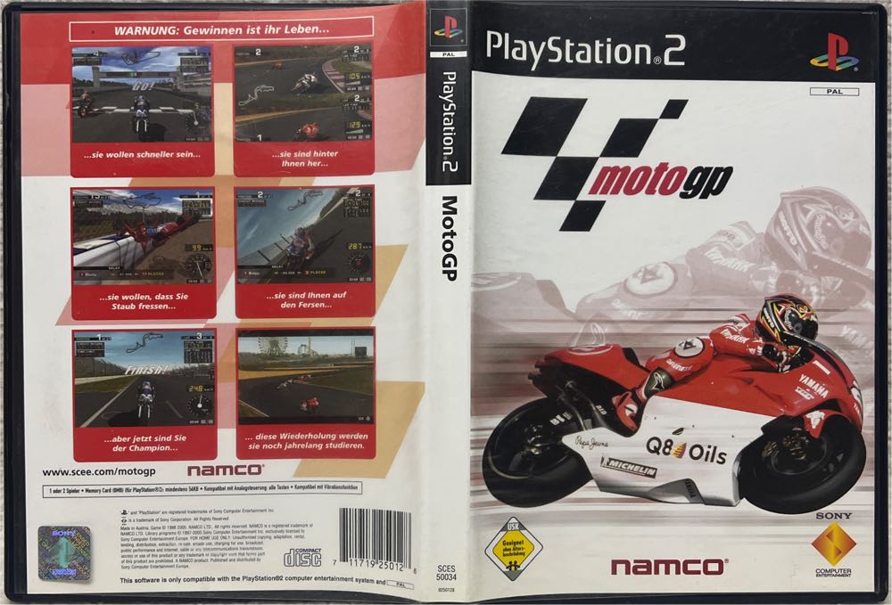 MotoGP - Sony PlayStation 2 (PS2) (Namco) video game collectible [Barcode 711719250128] - Main Image 3