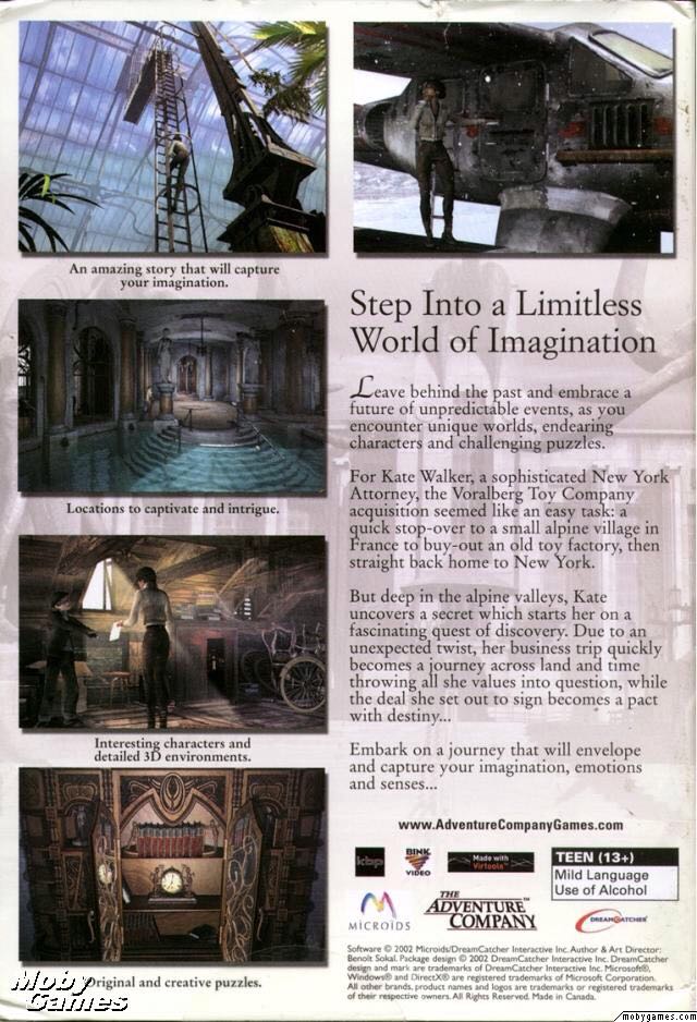 Syberia - PC (Microids - 1) video game collectible [Barcode 3342185306476] - Main Image 2