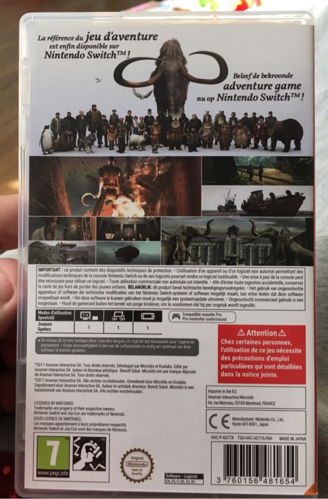 Syberia - Nintendo Switch (Microids - 1) video game collectible [Barcode 3760156481654] - Main Image 2
