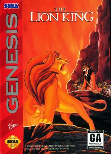 The Lion King - Sega Genesis (Mega Drive) (Virgin) video game collectible - Main Image 1