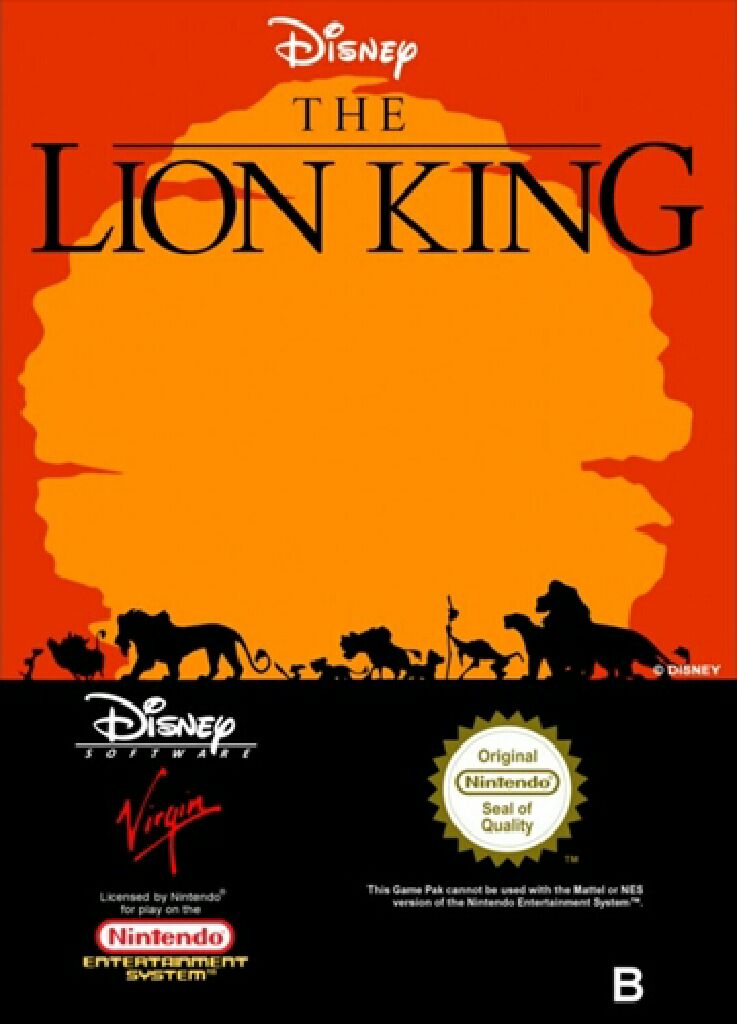 The Lion King - Nintendo Entertainment System (NES) video game collectible - Main Image 1