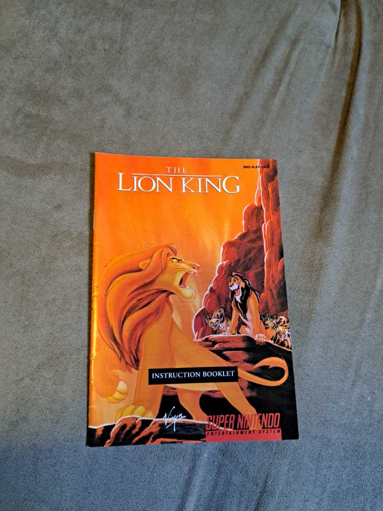 SNES: Lion King  - Nintendo Super Nintendo Entertainment System (SNES) video game collectible - Main Image 2