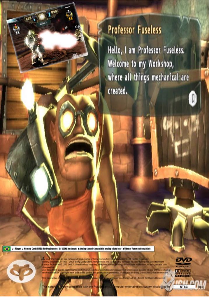 Monster Lab - Sony PlayStation 2 (PS2) (Eidos - 1-2) video game collectible [Barcode 788687500753] - Main Image 2