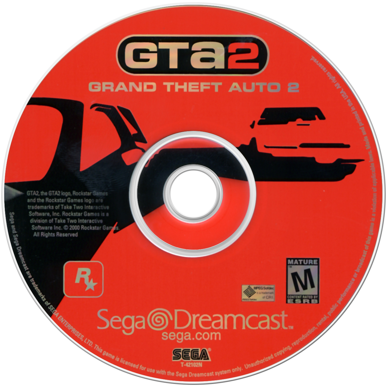 Grand Theft Auto 2 - Sega Dreamcast (Rockstar Games - 1) video game collectible [Barcode 710425260421] - Main Image 3