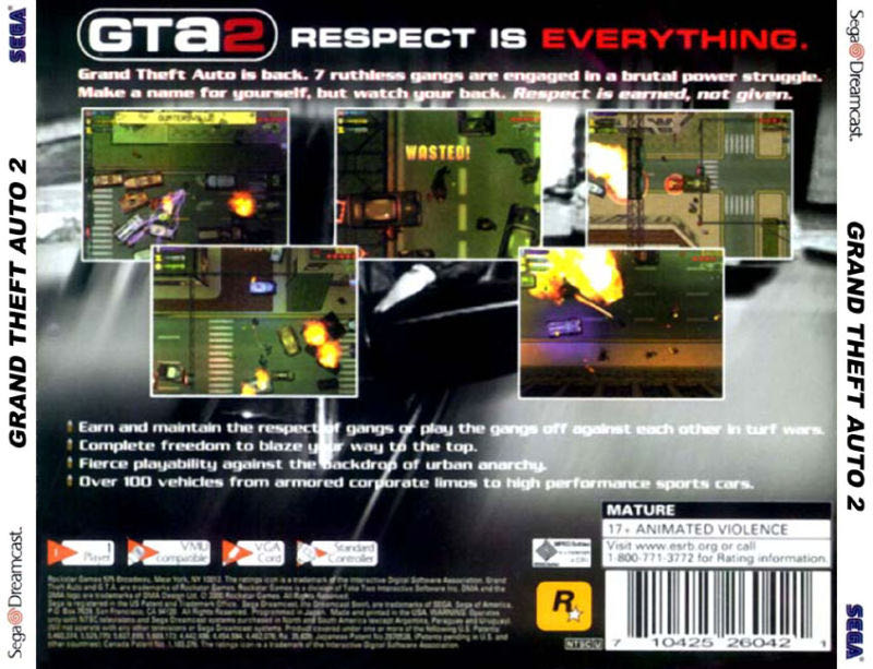 Grand Theft Auto 2 - Sega Dreamcast (Rockstar Games - 1) video game collectible - Main Image 2