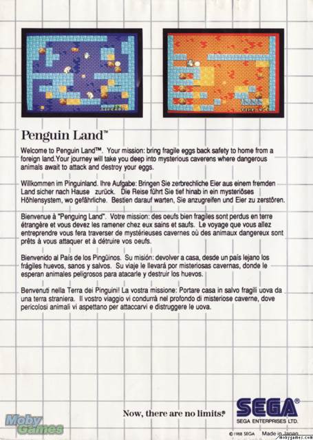 Penguin Land - Sega Master System (Sega - 2) video game collectible [Barcode 010086055016] - Main Image 2
