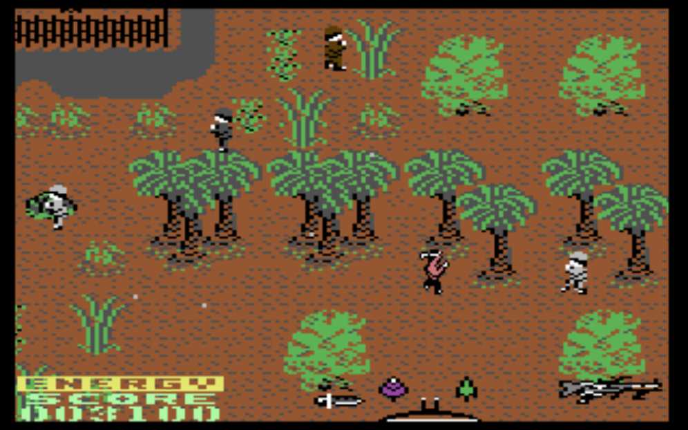 Rambo First Blood Part II - Commodore 64 (Ocean - 1) video game collectible - Main Image 3