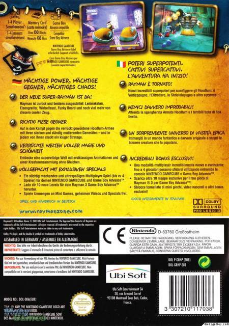 Rayman 3 - Nintendo GameCube (Ubisoft - 1-4) video game collectible [Barcode 3307210117038] - Main Image 2