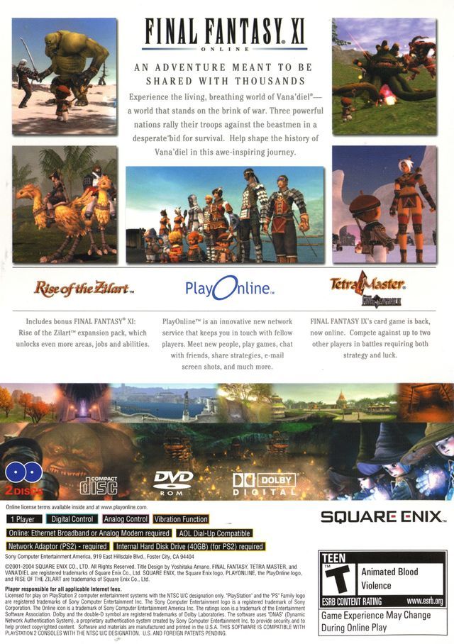 Final Fantasy XI - Sony PlayStation 2 (PS2) (Square Enix) video game collectible - Main Image 2