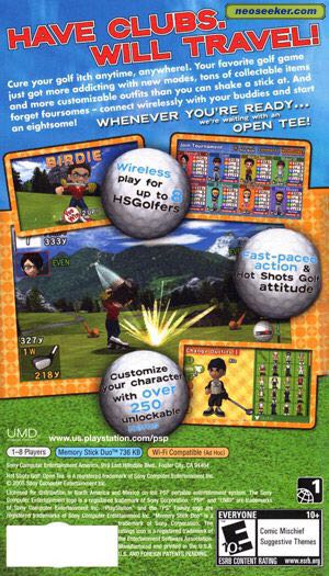 Hot Shots Golf: Open Tee 2 - Sony PlayStation Portable (PSP) (Sony Computer Entertainment - 1) video game collectible [Barcode 711719869320] - Main Image 2